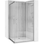 Sprchový kout REA City 80x100 Nickel Brush Se sprchovou vaničkou Savoy black 11