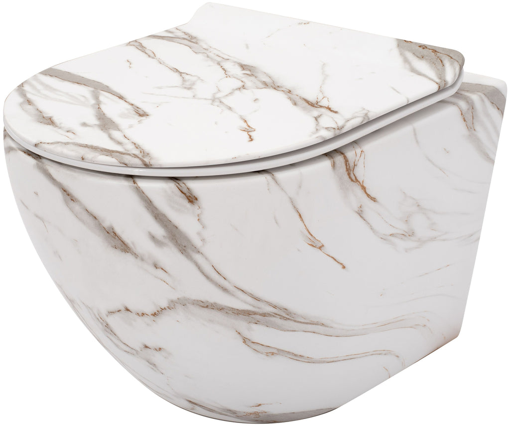 Závěsná WC mísa Carlos Slim Rimless - matná láva  1