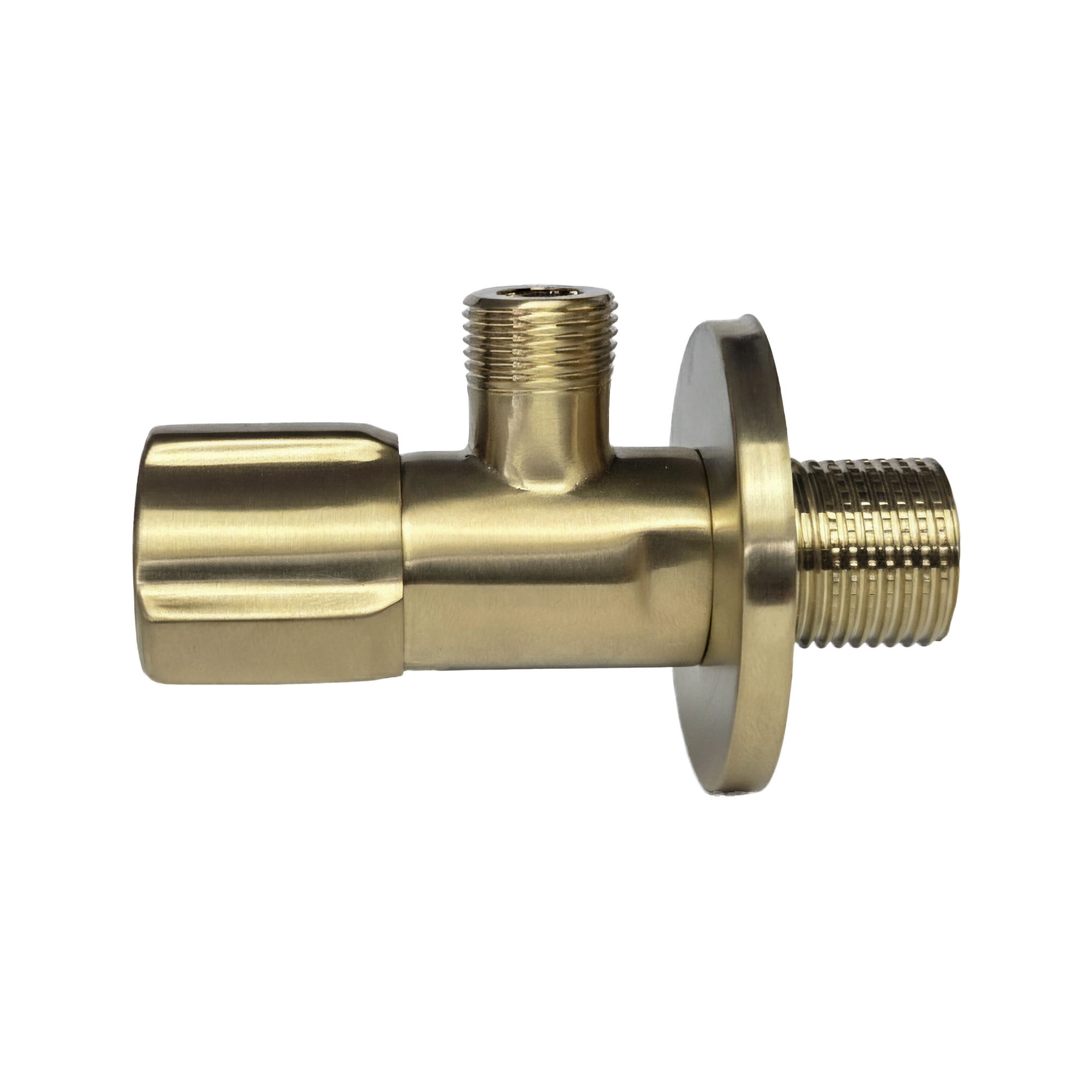 Rohový ventil 02 1/2" x 3/8" Brush Gold  3