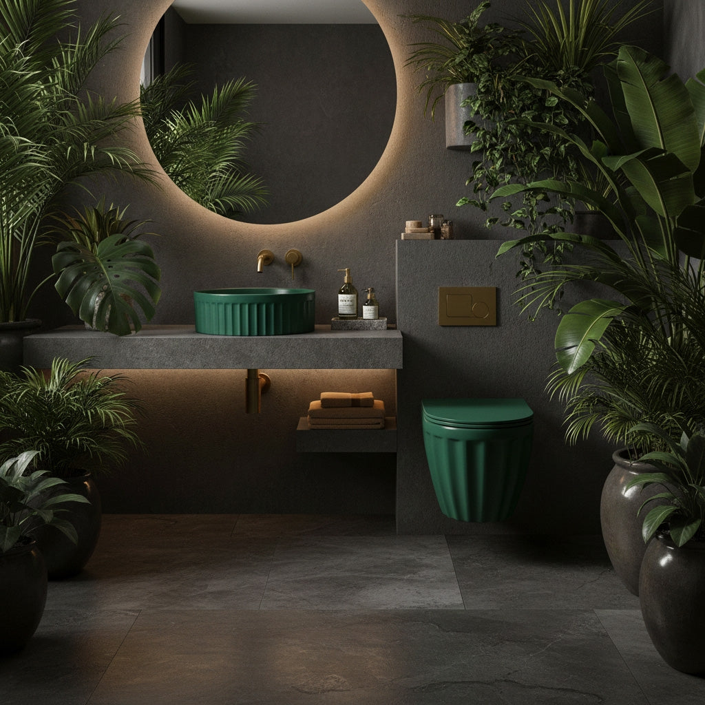 Umyvadlo na desku DUO Matcha  Matt  5