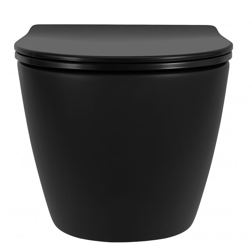 Závěsná WC mísa Rea Carlo Mini Tornado NF BLACK MATT  3