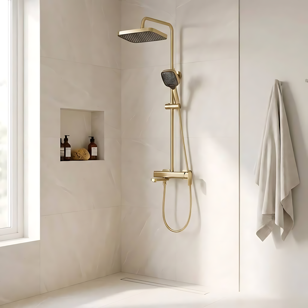 Sprchový set Rea Arlo Brush Gold  7
