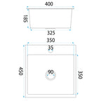 Ocelový dřez Leo 40 BRUSH GOLD bez kuchyňské baterie 8