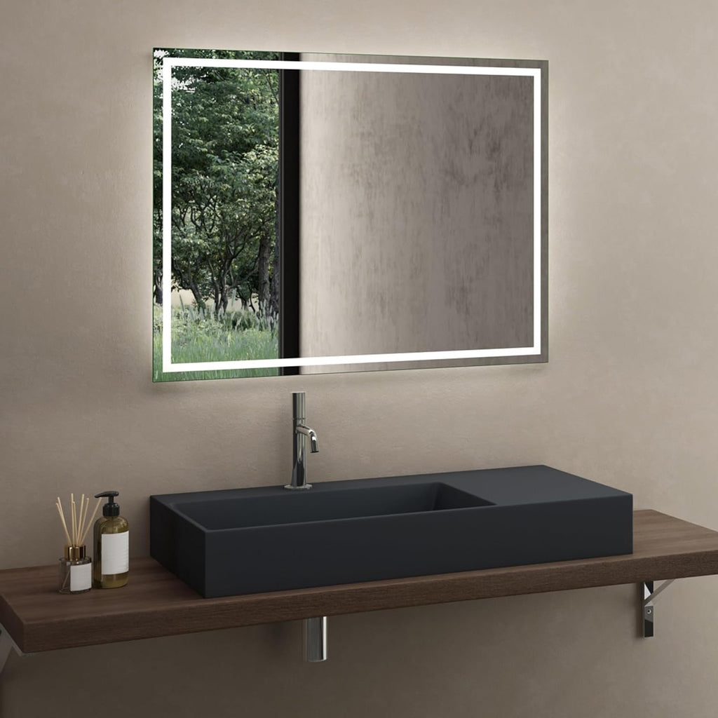 Umyvadlo REA  Archi 90 CM Grey MATT na desku - konglomerát  4