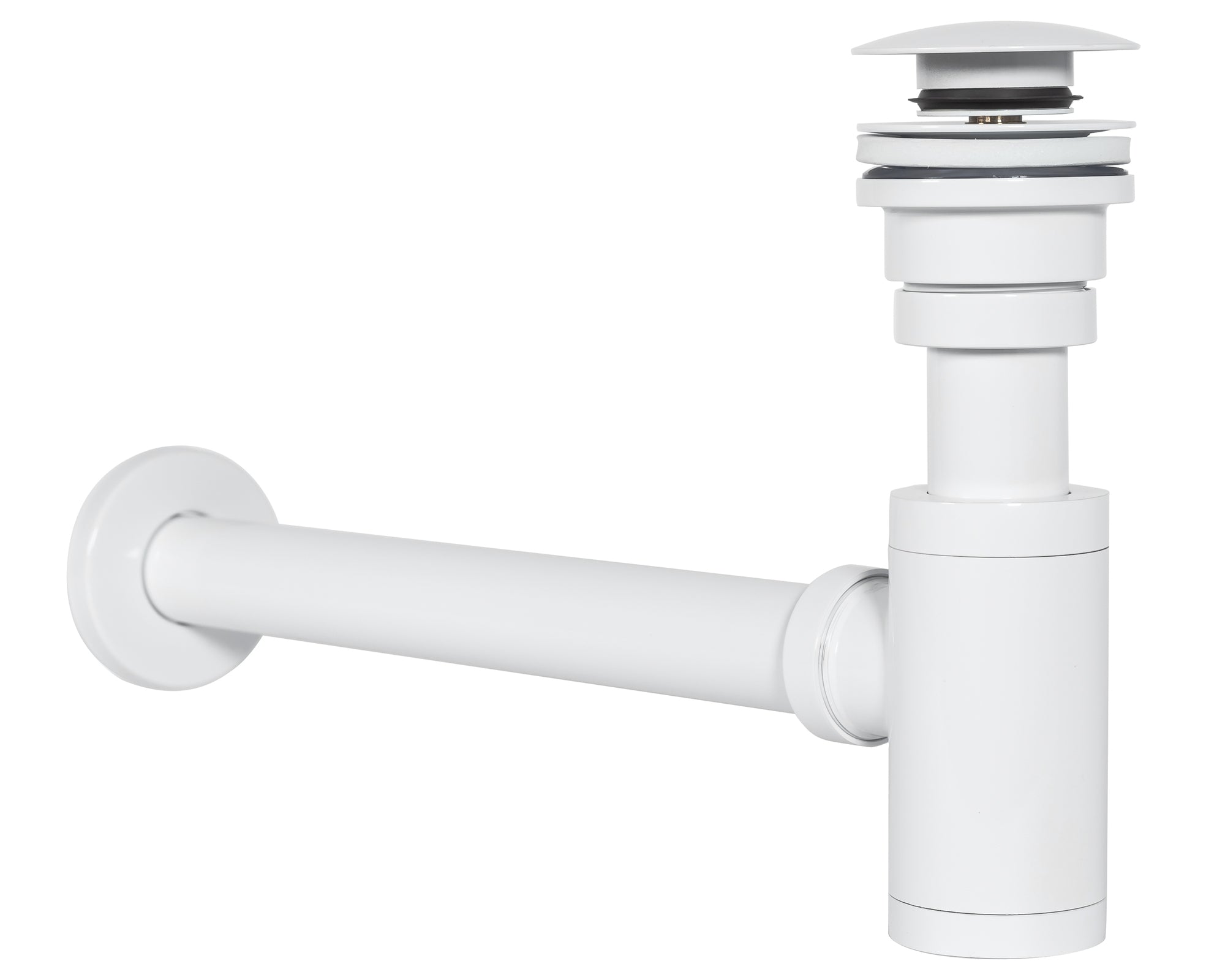 Umyvadlový sifon s univerzální výpustí click-clack - bílý  3