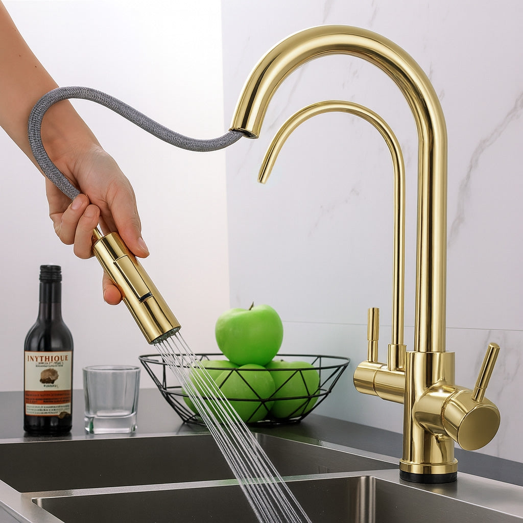 Kuchyňská baterie Rea Eco Fresh GOLD  2