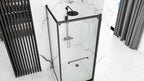 Sprchový kout Rea Space In ČERNÝ 80x100 Se sprchovou vaničkou Savoy black 4