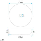 Umyvadlo na desku DUO  9