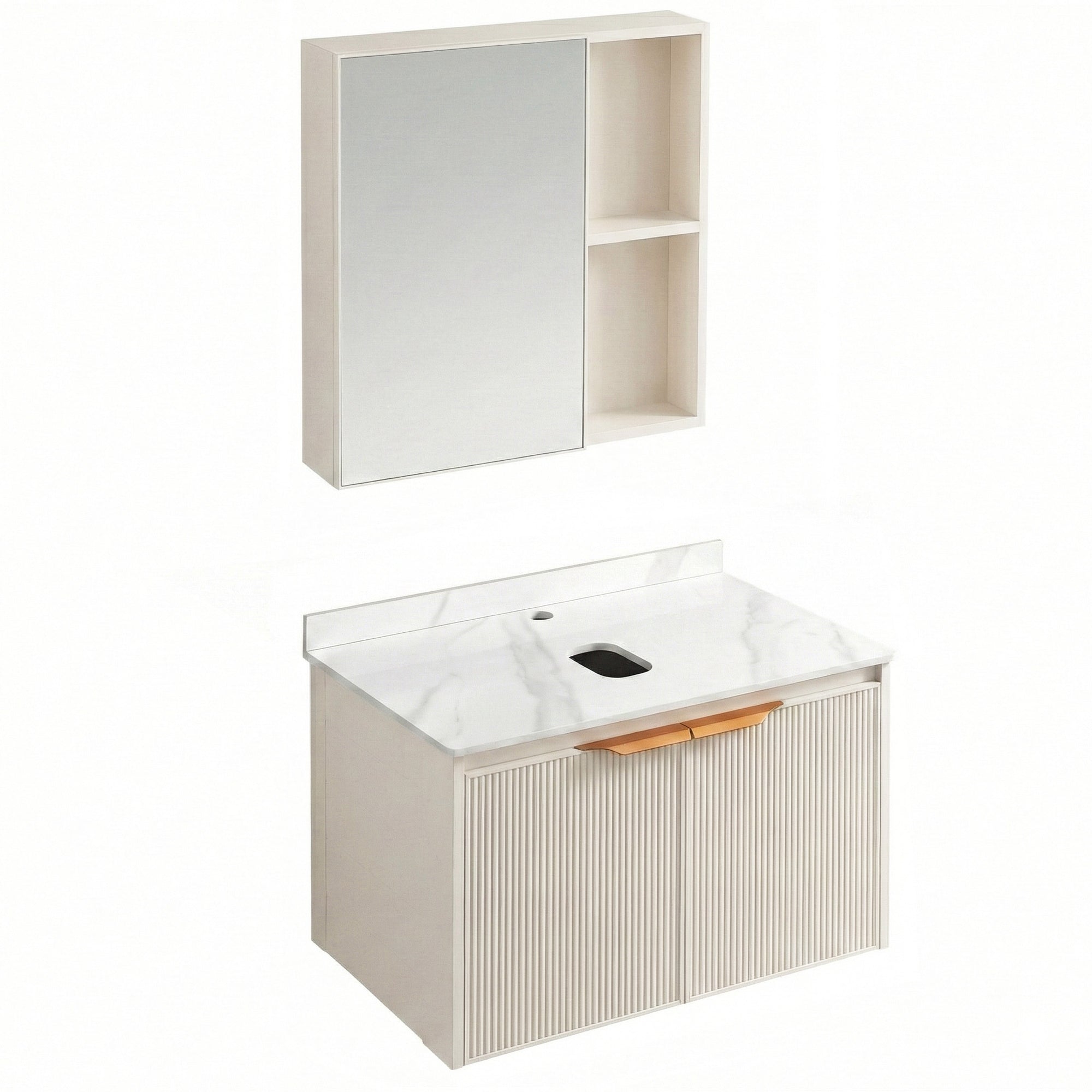 Koupelnová sestava nábytku s deskou Marti 60cm Beige  7
