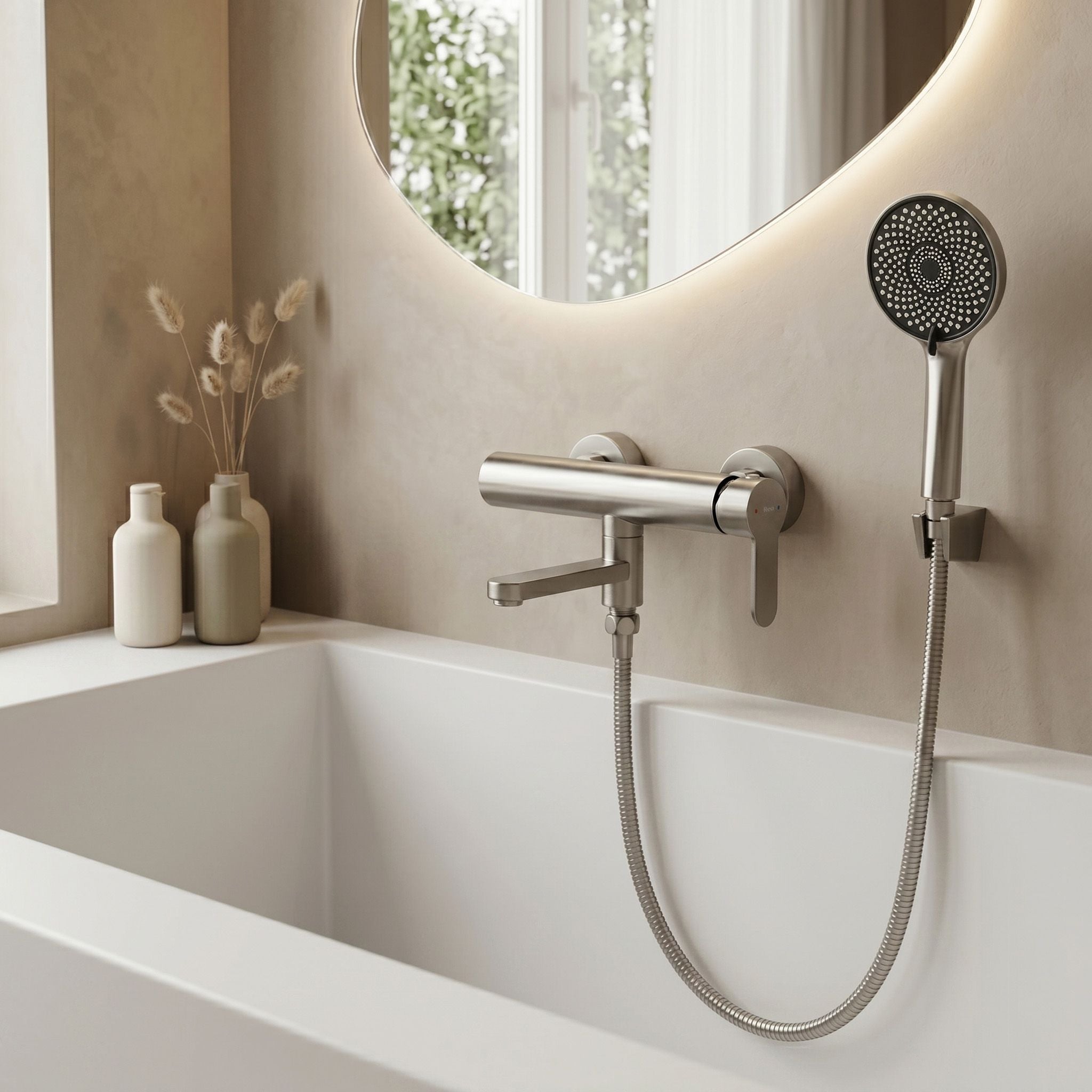 Vanová baterie Rea Arcos Brushed Nickel  3