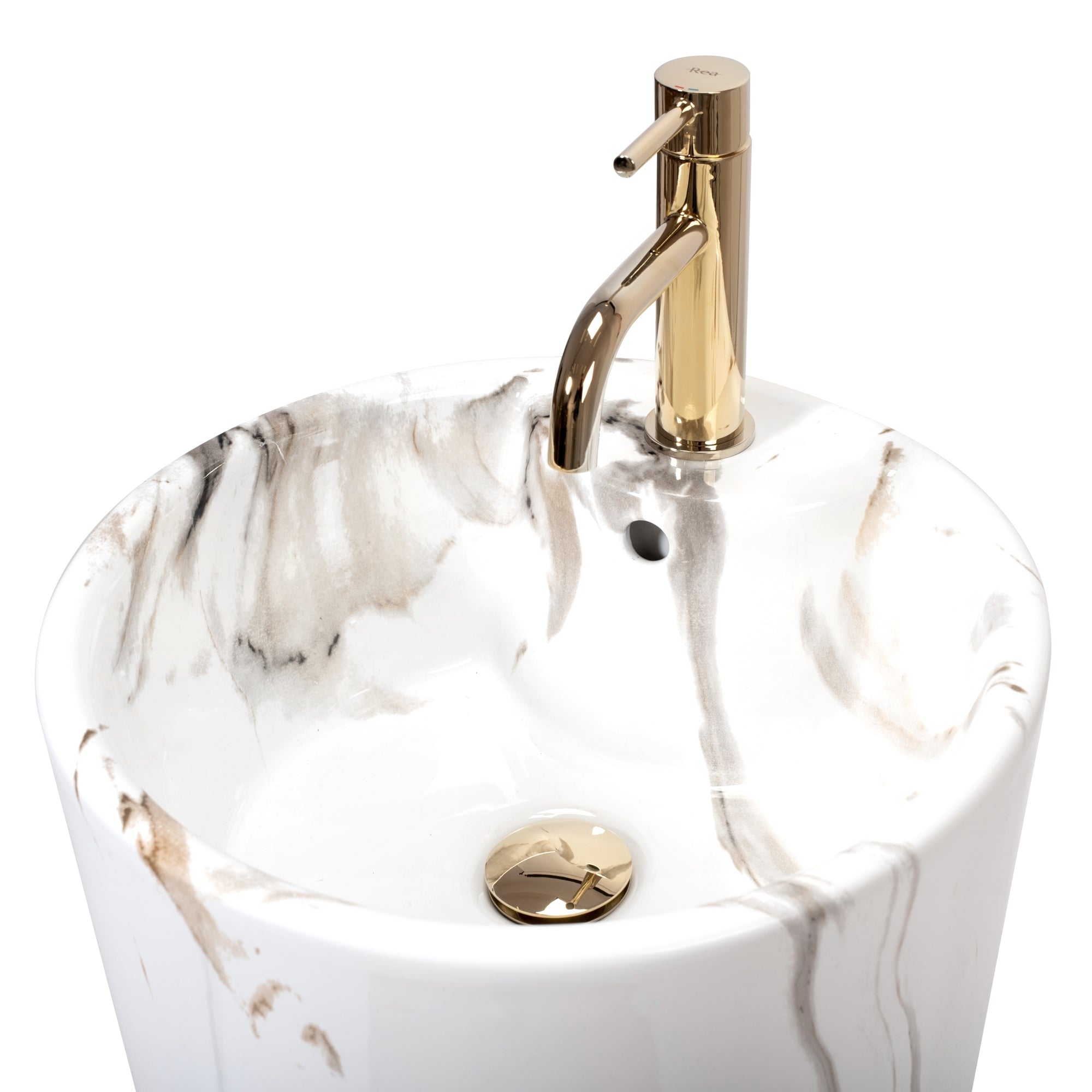 Volně stojící umyvadlo REA BLANKA - Mramor  4