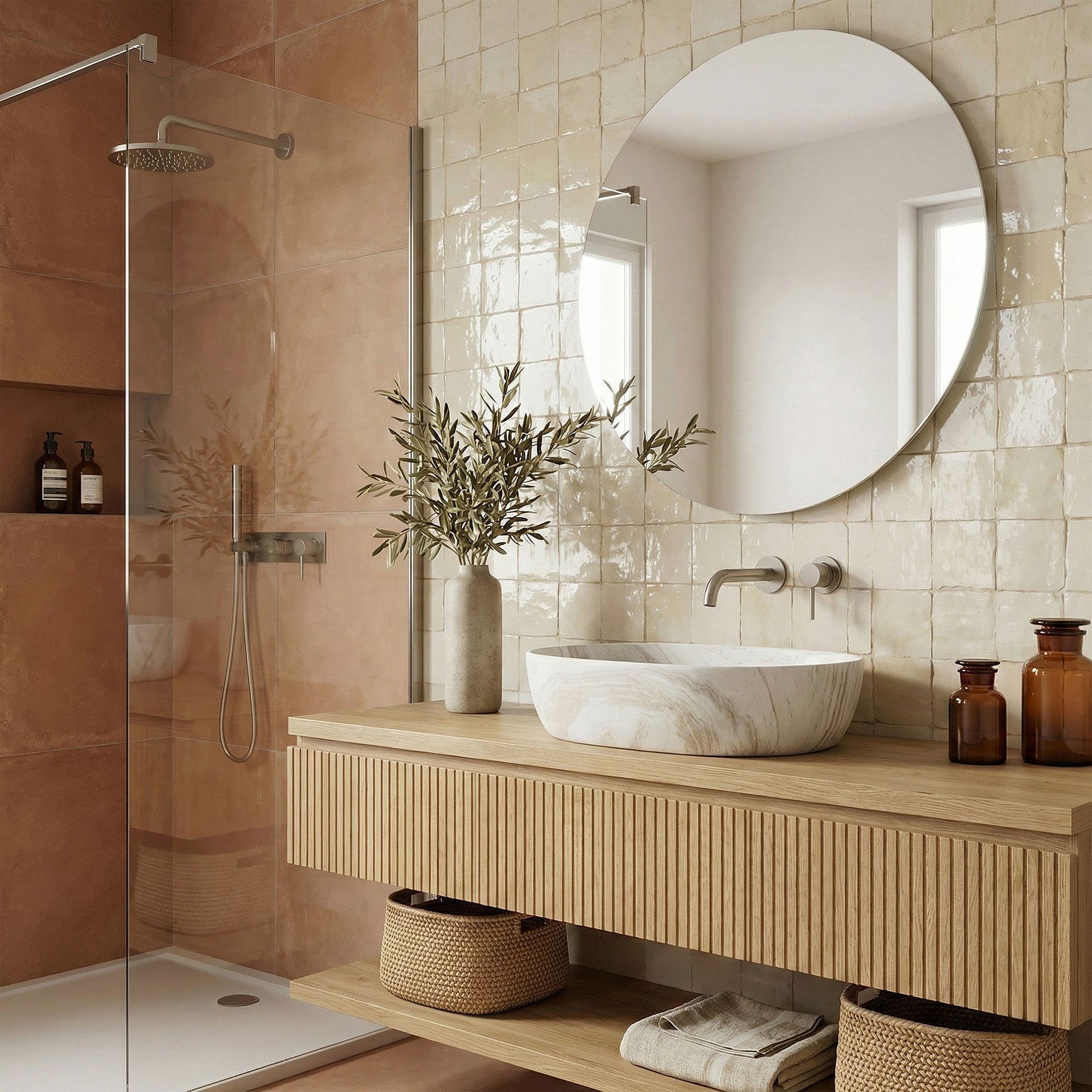 Umyvadlo na desku REA Amelia Saturn 48  2