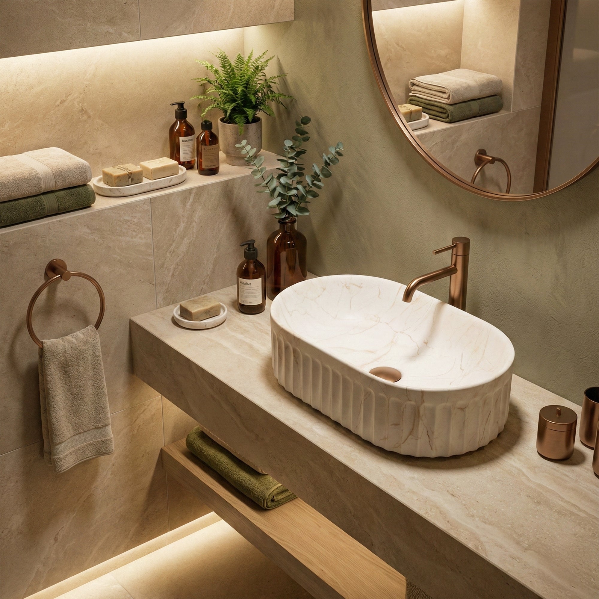 Umyvadlo na desku REA Georgia  5