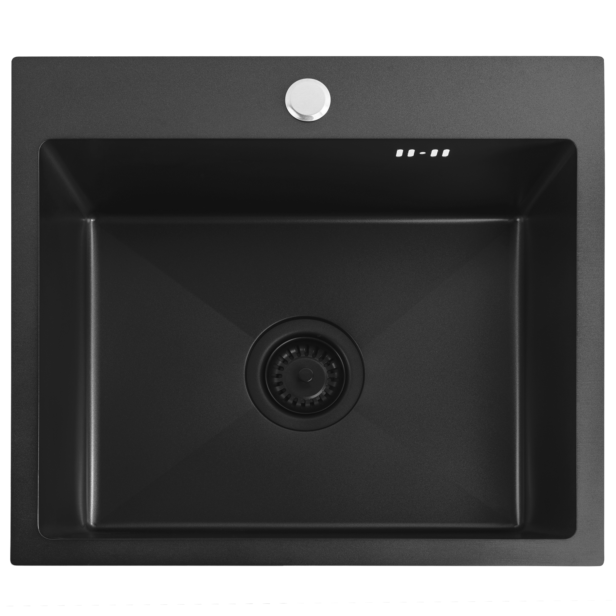 Ocelový dřez Leo 50 Black bez kuchyňské baterie 2