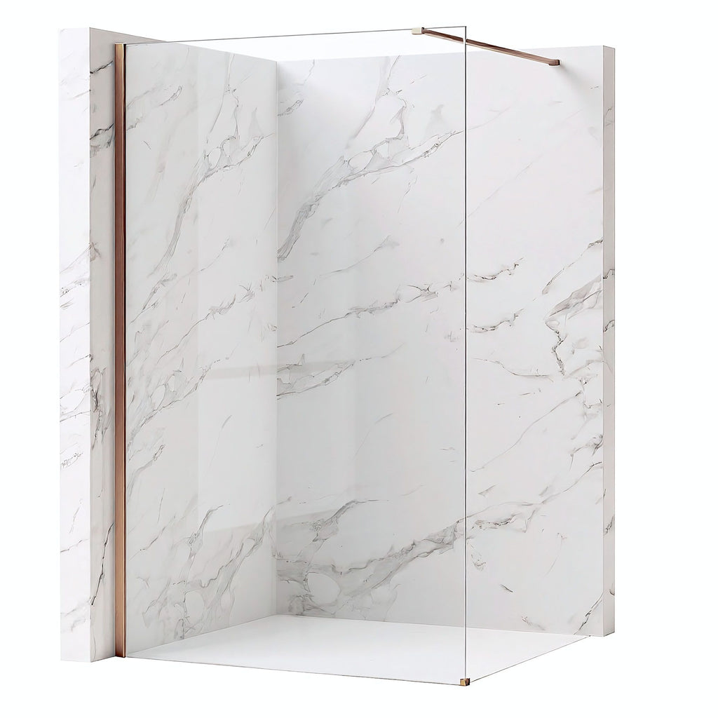 Sprchová zástěna Rea Flexi Transparent / Brush Copper 70  2