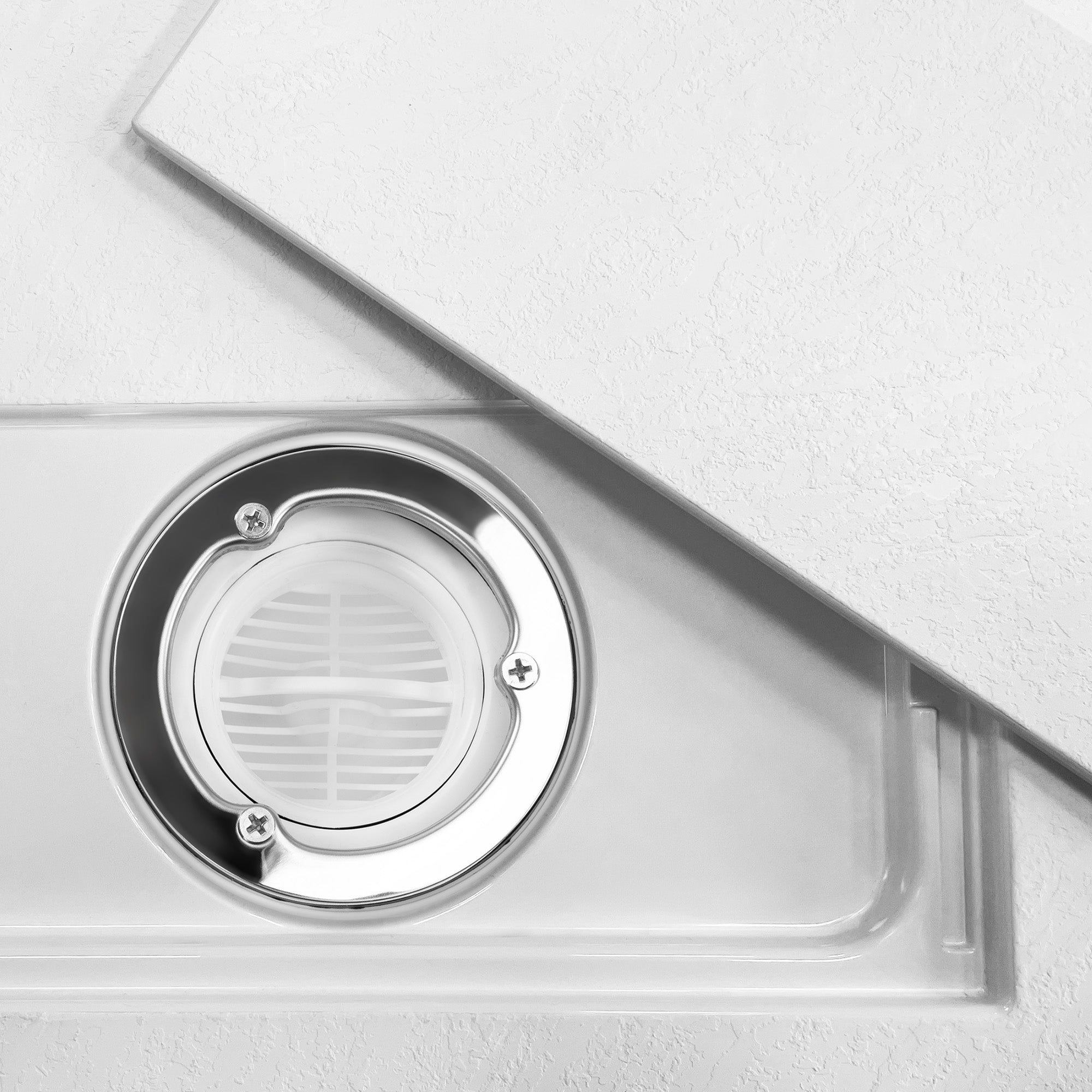 Sprchová vanička Bazalt CARRARA WHITE 90x90  3