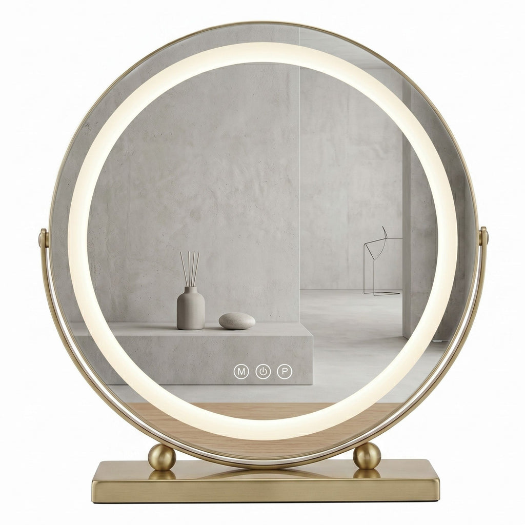 Zrcadlo LED MAKE-UP L.Gold 40 cm  9
