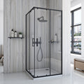 Sprchový kout REA City 80x80 Black Se sprchovou vaničkou Savoy black 1
