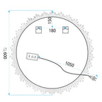 Zrcadlo LED 60cm YH-3564  7