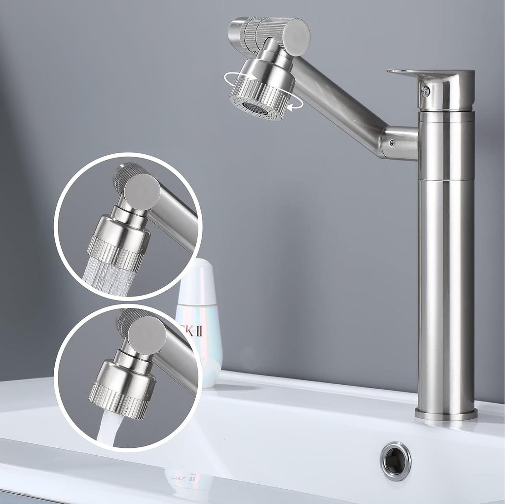 Koupelnová baterie REA PACO Nickel Brush INOX High  9
