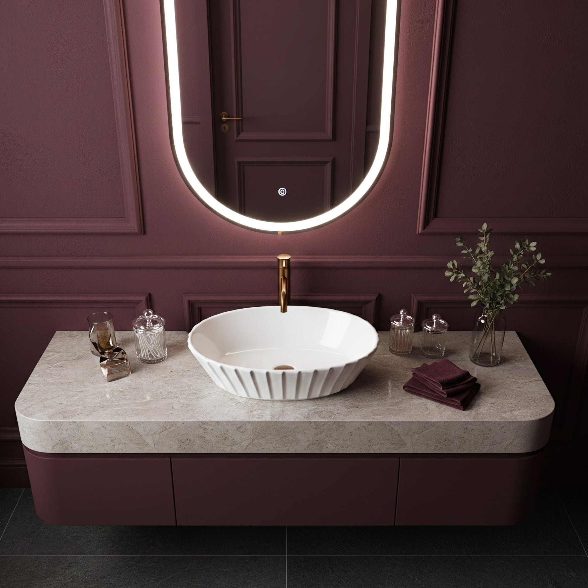 Umyvadlo na desku REA Samanta  4