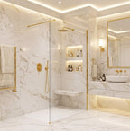 Sprchová zástěna Rea Flexi Transparent / Gold 140  10