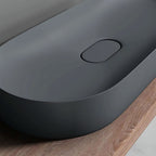 Umyvadlo REA  IRIS 71 CM GREY MATT na desku - konglomerát  4