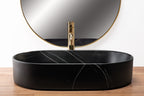 Umyvadlo na desku REA Nadia Stone - Black Matt  3