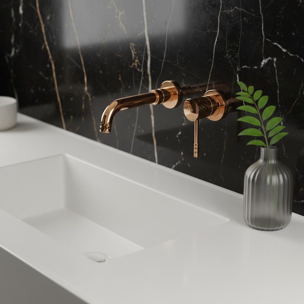 Podomítková umyvadlová baterie REA LUNGO Diamond Copper + BOX  4