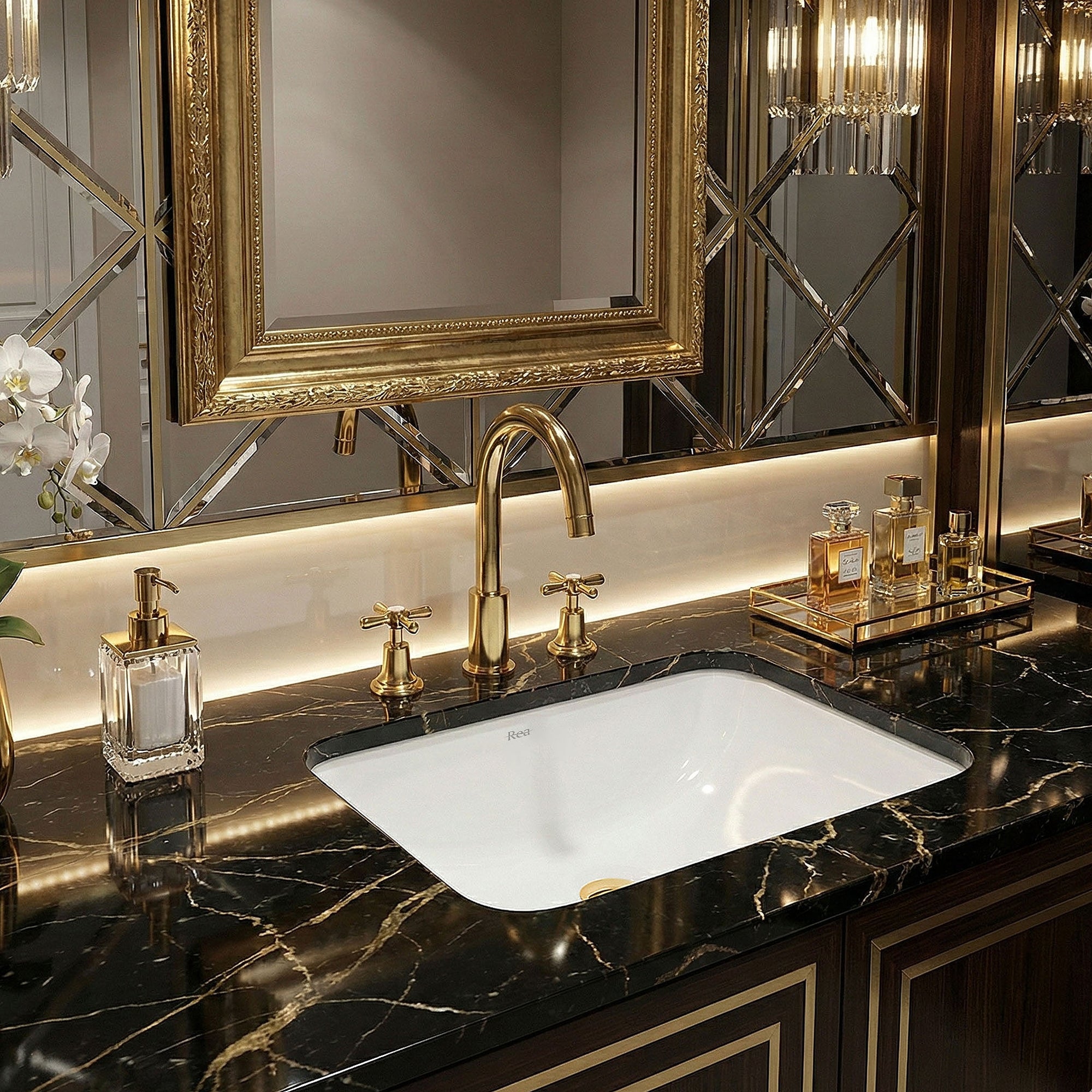 Zápustné umyvadlo Rea Anabel 46  3