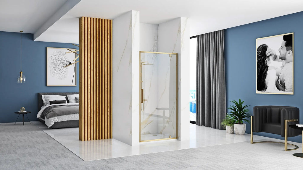 Sprchové dveřeREA Rapid Swing Brush Gold 100  8