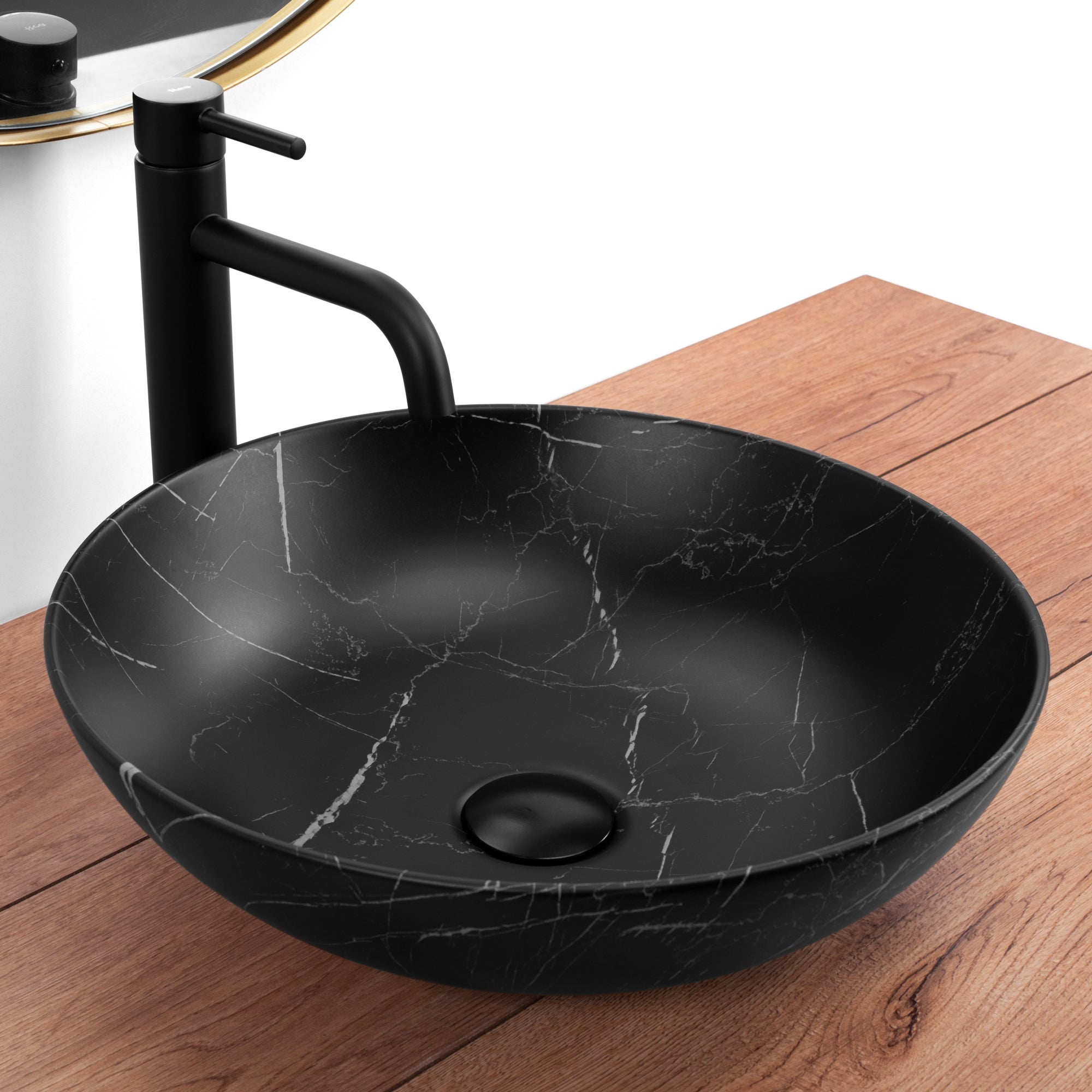 Umyvadlo na desku REA FIBO Black Matt  2