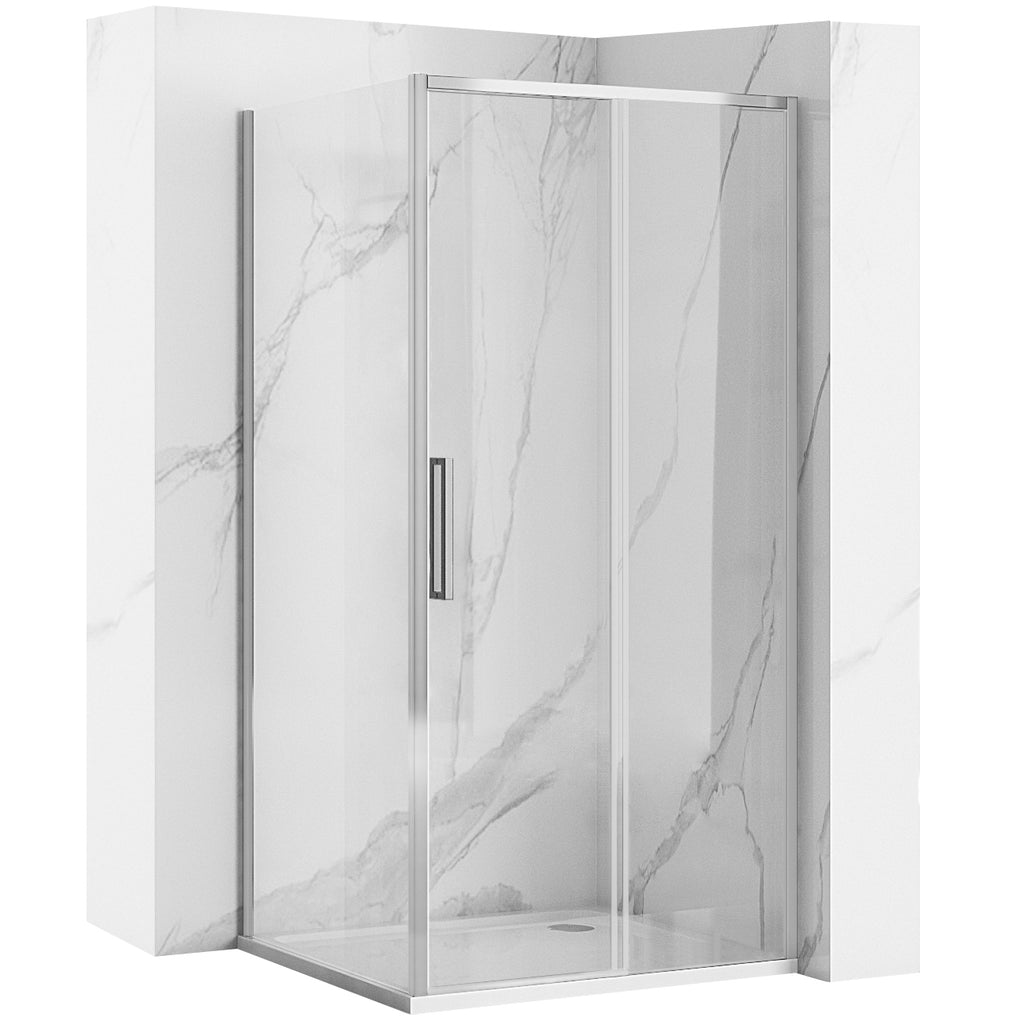 Sprchová kabina Rapid Slide Chrom Dveře: 110 x Sprchová zástěna: 100 1