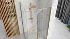 Sprchový kout FARGO 90x90 - zlatý Se sprchovou vaničkou Savoy black 2