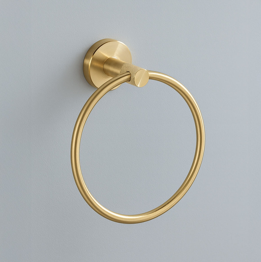 Koupelnový věšák Ring 6610 Modern Brush Gold  4