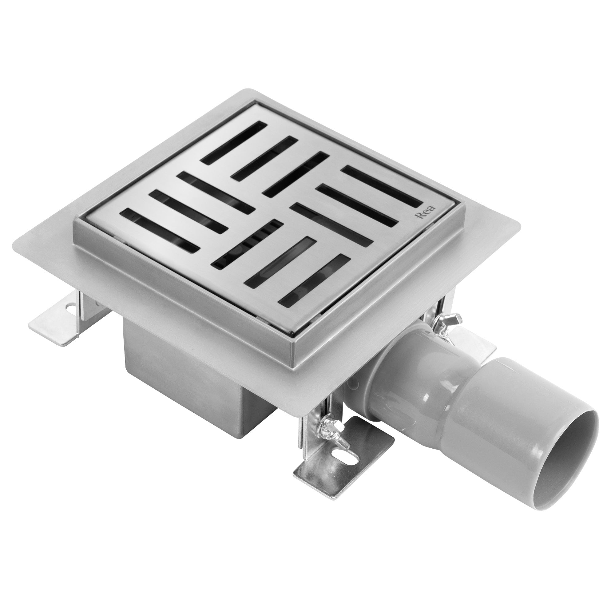 Odtokový žlab REA CROSS Nickel Brush 12x12  1