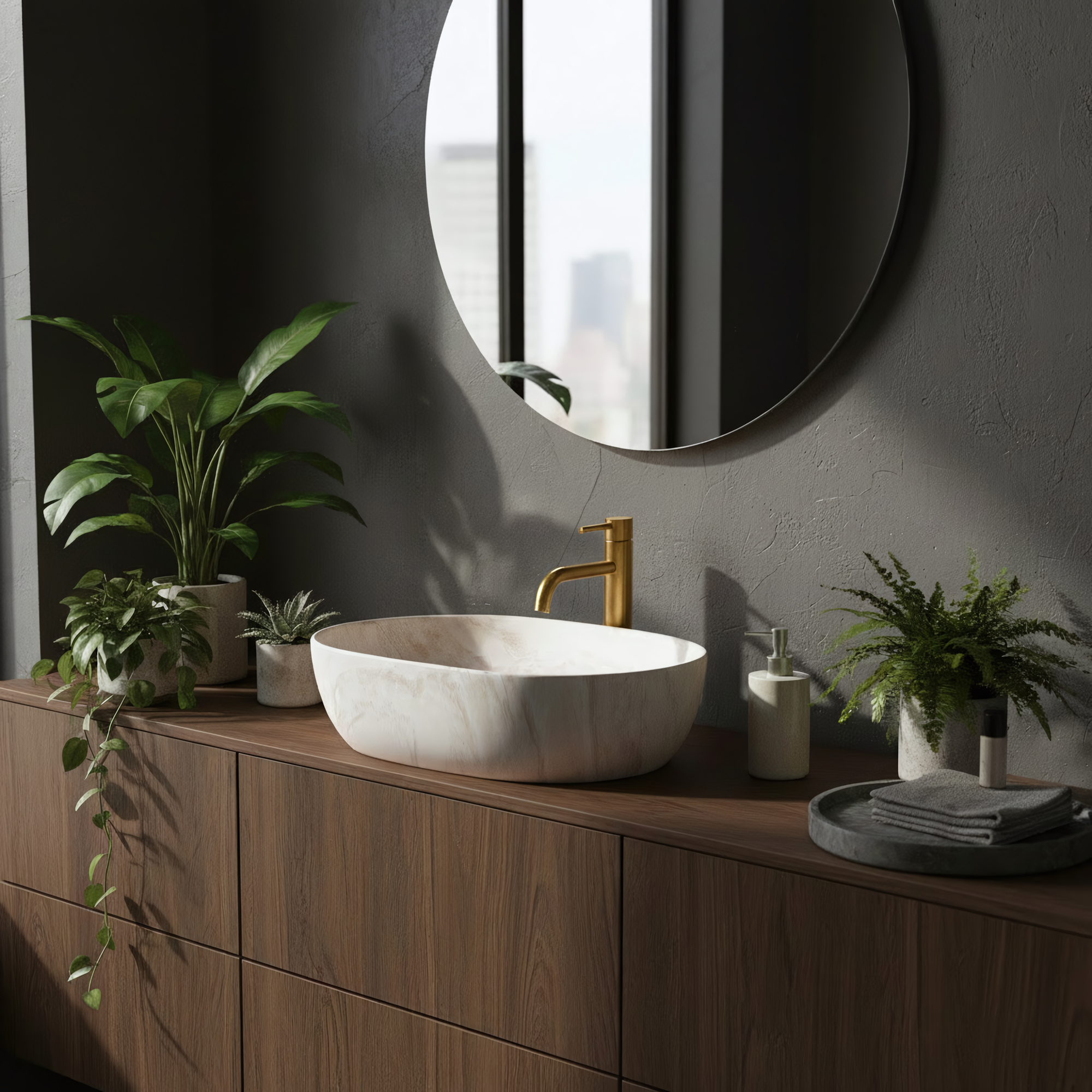 Umyvadlo na desku REA Amelia Kallisto 48  7