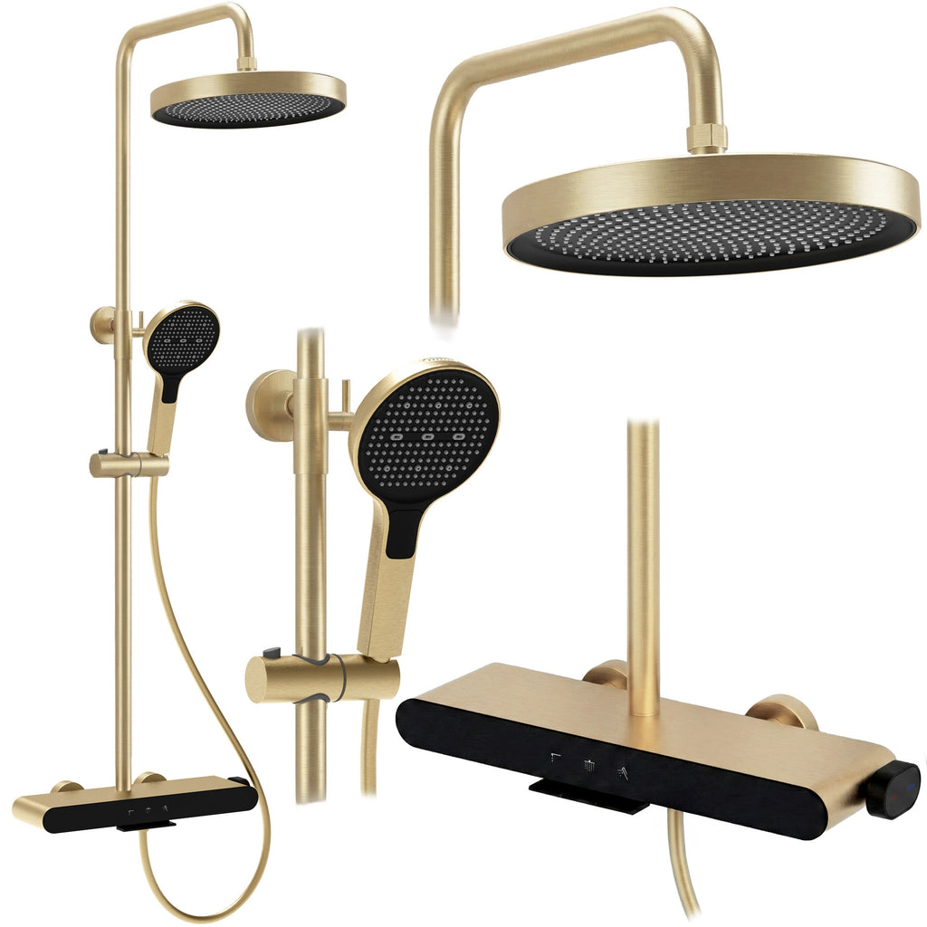 Sprchový set REA Farel Brush Gold  1