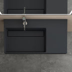 Umyvadlo REA  Archi 75 CM Grey MATT na desku - konglomerát  3