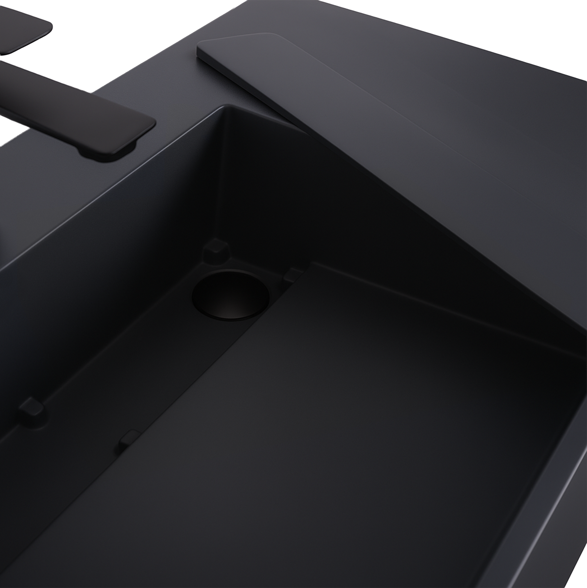 Umyvadlo REA  Archi 90 CM Grey MATT na desku - konglomerát  3