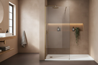 Sprchová zástěna Rea Flexi Transparent / Brush Gold 90  6