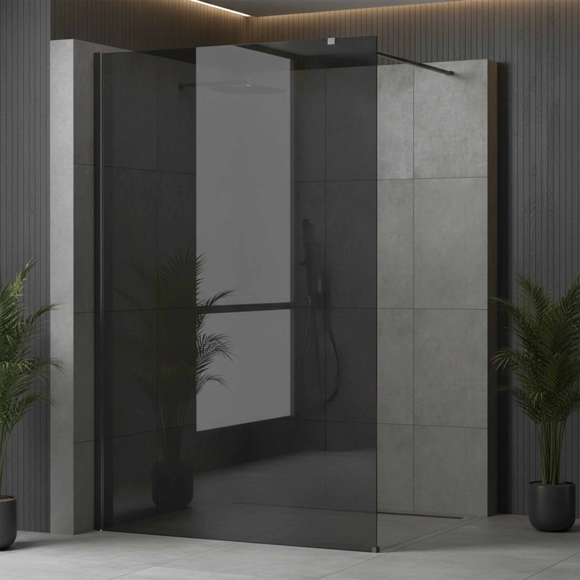 Sprchová zástěna Rea Flexi Grey / Titan 80  4
