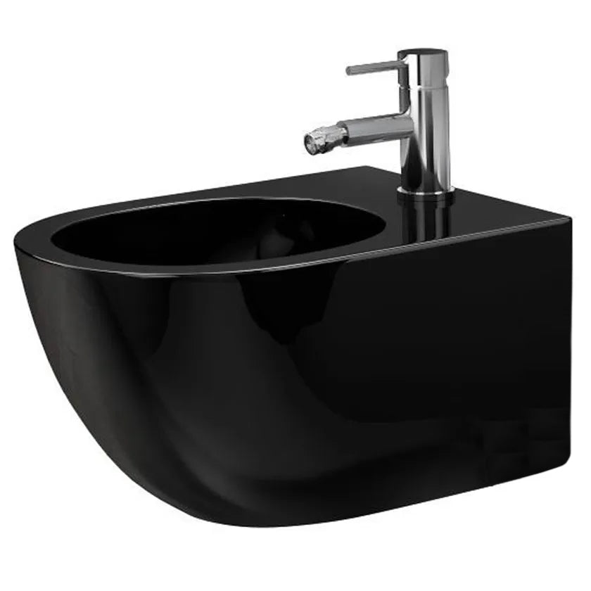 Závěsný bidet REA CARLO Mini - lesklá černá  1
