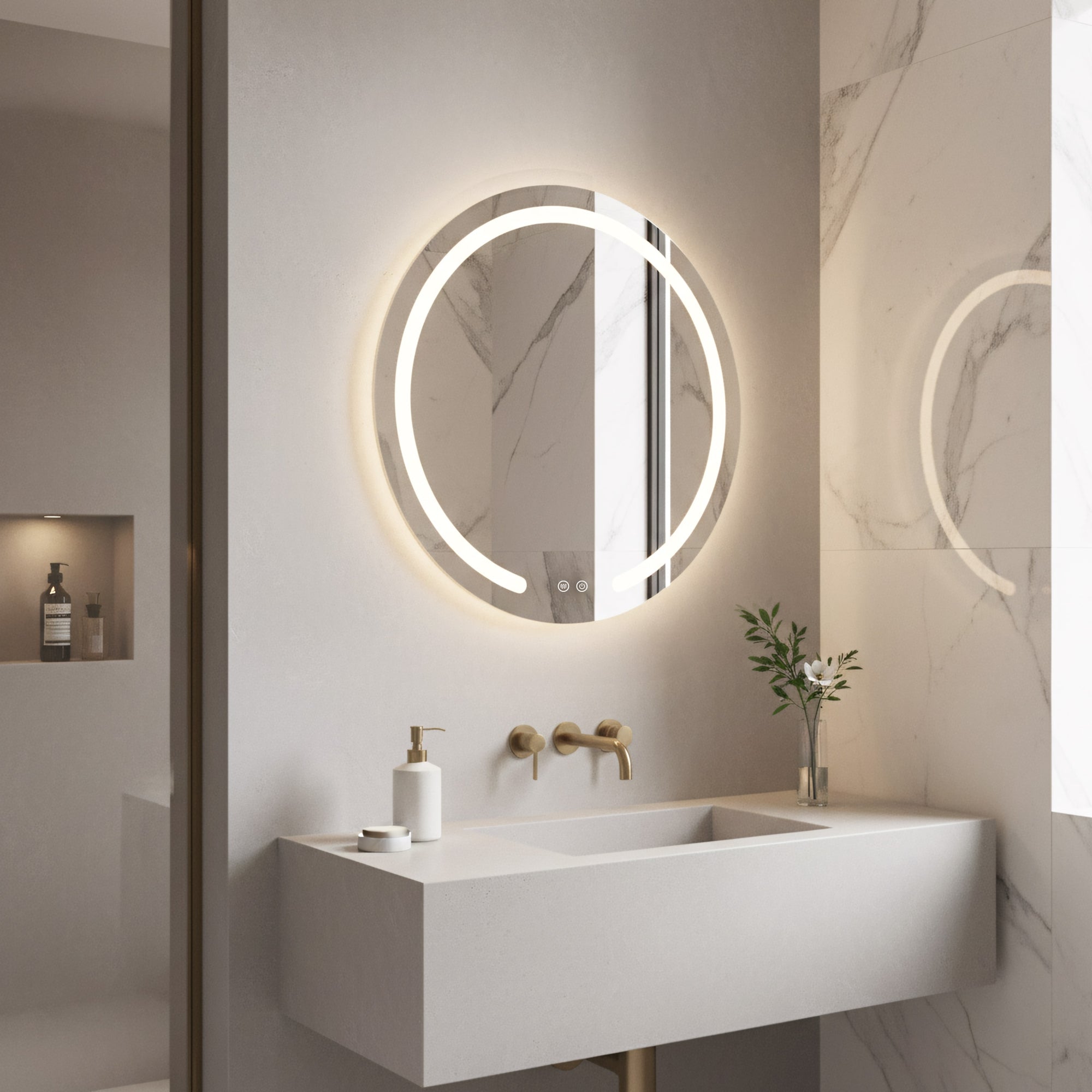 Zrcadlo LED 60cm Modern  2