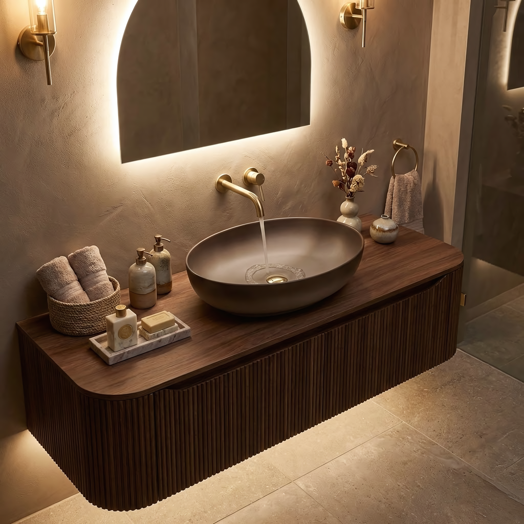 Umyvadlo na desku REA Carola Ombre  6