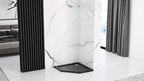 Sprchový kout REA DIAMOND 90x90 - matná černá Se sprchovou vaničkou  Diamond black 13