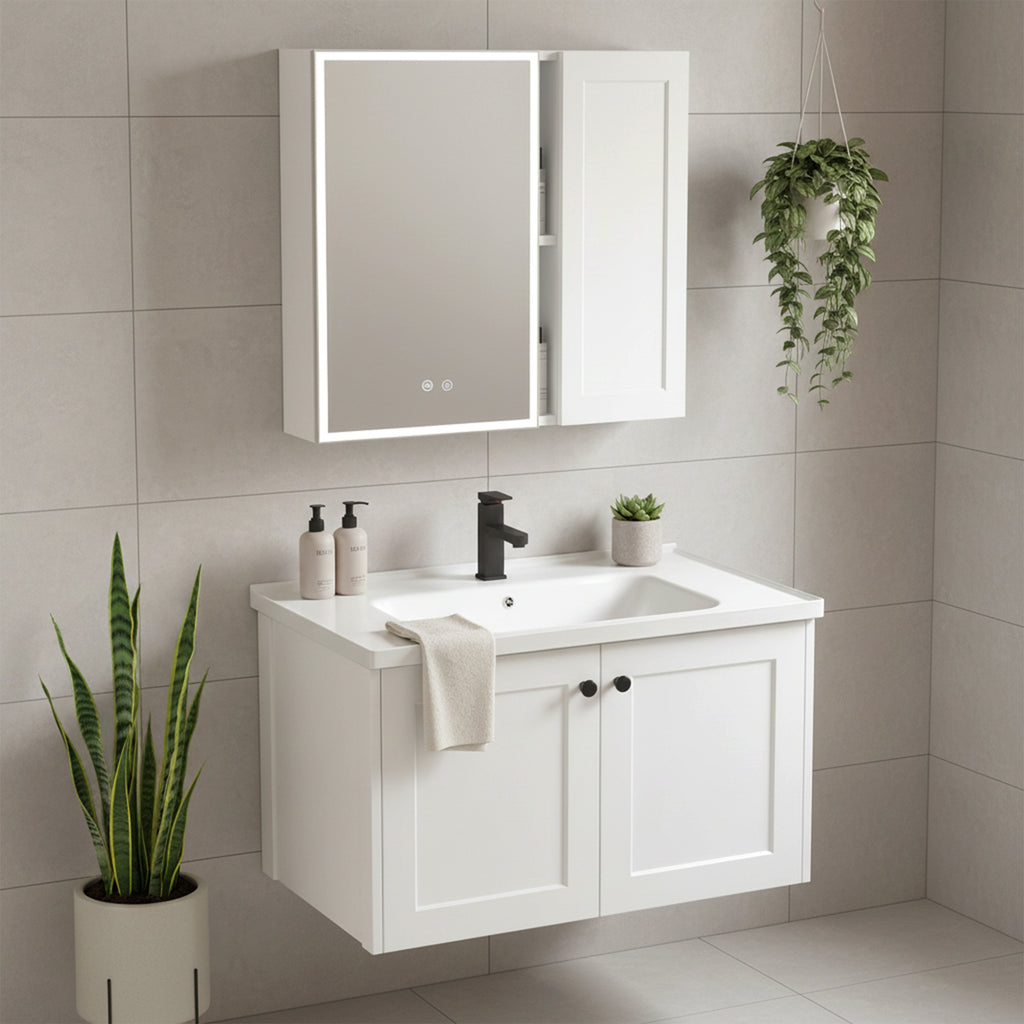 Sada koupelnového nábytku s umyvadlem Monti 60cm White  3