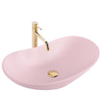 Umyvadlo na desku REA ROYAL Powder Pink Matt  4