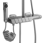 Sprchový set s termostatem REA ROB Nickiel Brush INOX  2