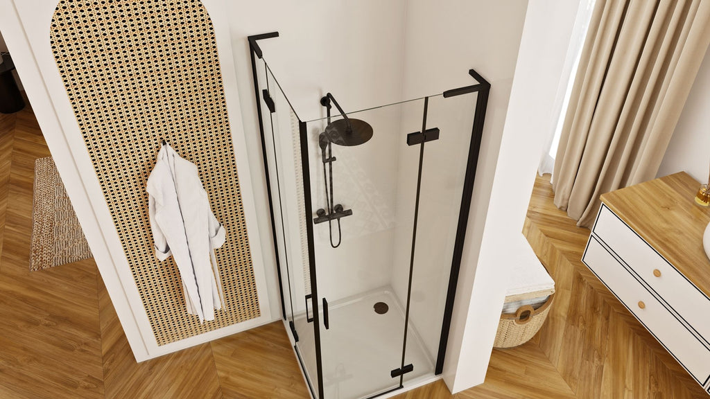 Sprchová kabina REA Hugo Double Black 80x80  5